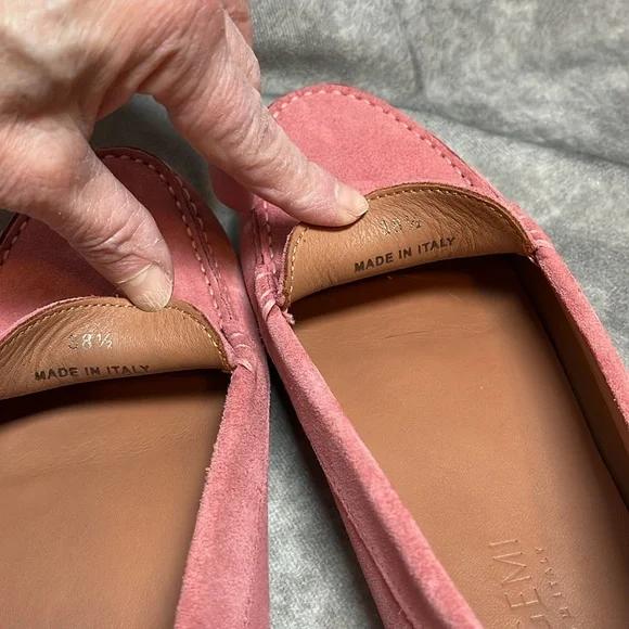 M. GEMI - The Felize Suede Leather Driving Shoes - Color: Pink - Size 8 - Picture 3 of 7